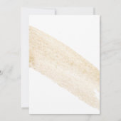 Minimalistische Borstel | Nep gouden streep Koppel Kaart (Achterkant)