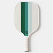 Minimalistische bosgroene strepen pickleball paddle (Voorkant)