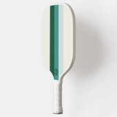 Minimalistische bosgroene strepen pickleball paddle (Links)