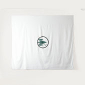 Minimalistische bosmaan schaduw natuur wandtapijt wandkleed (Voorkant (horizontaal))