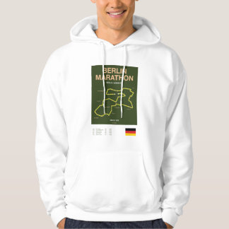 Minimalistische Boston Marathon Lijnprint Hoodie