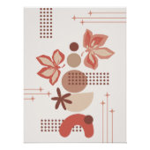 Minimalistische Botanische Abstracte Poster (Voorkant)