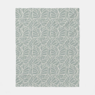 Minimalistische Botanische Aderen Fleece Deken