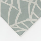 Minimalistische Botanische Aderen Fleece Deken (Hoek)