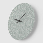 Minimalistische Botanische Aderen Grote Klok (Hoek)