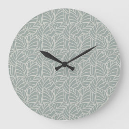 Minimalistische Botanische Aderen Grote Klok