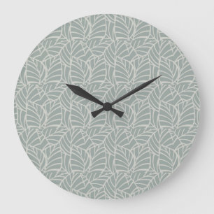Minimalistische Botanische Aderen Grote Klok