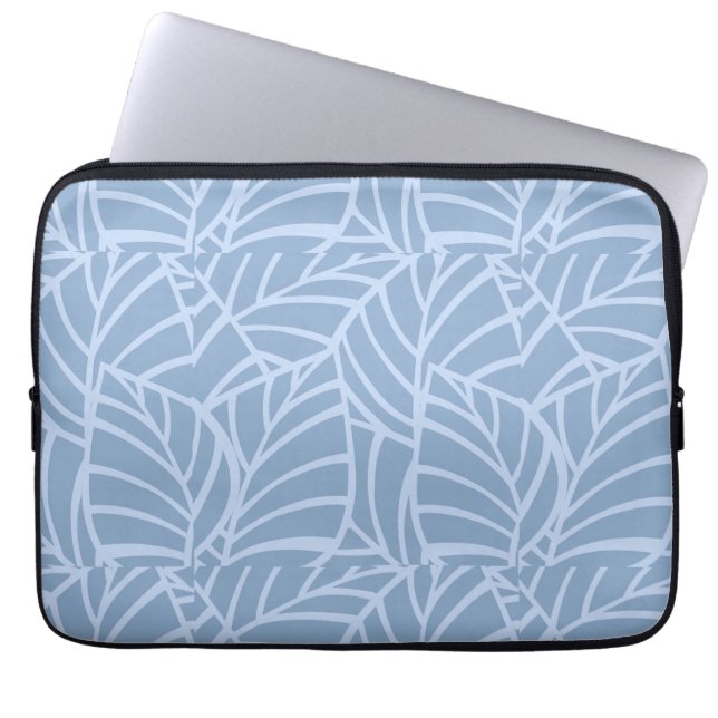 Minimalistische Botanische Aderen Laptop Sleeve (Voorkant)