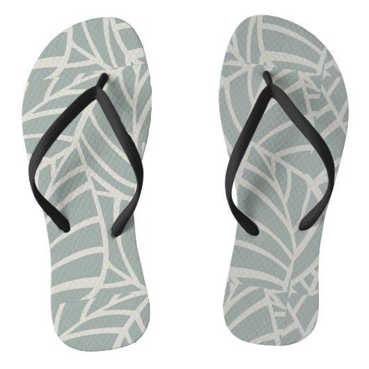 Minimalistische Botanische Aderen Teenslippers (Voetbed)