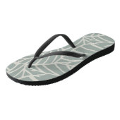 Minimalistische Botanische Aderen Teenslippers (Schuin)