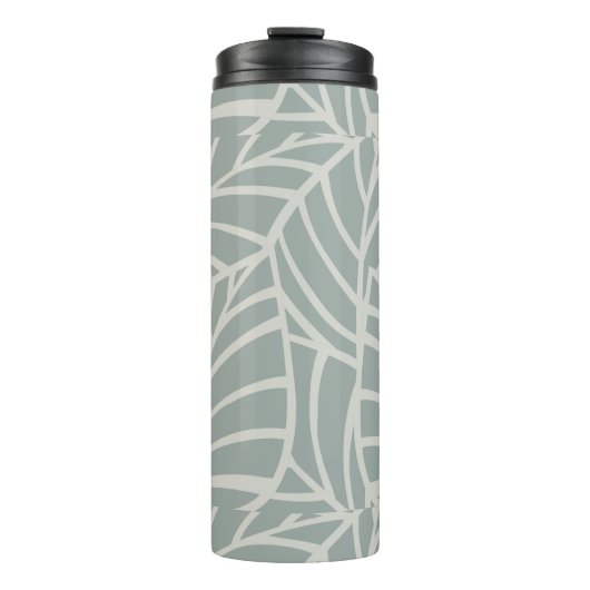 Minimalistische Botanische Aderen Thermosbeker (Voorkant)