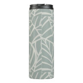Minimalistische Botanische Aderen Thermosbeker (Achterkant)