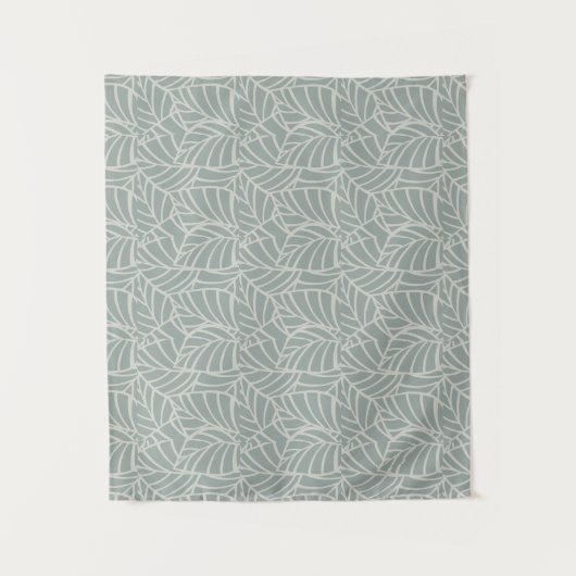 Minimalistische Botanische Aderen Wandkleed (Voorkant)