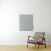 Minimalistische Botanische Aderen Wandkleed (In situ)