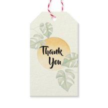 Minimalistische Botanische Bedankt Tags | Cadeaubo