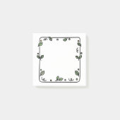 Minimalistische botanische blad rand | Schattig ha Post-it® Notes (Voorkant)