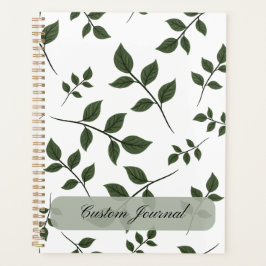 Minimalistische botanische bladeren Aangepaste naa Planner