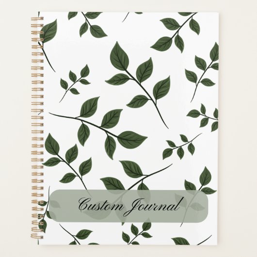 Minimalistische botanische bladeren Aangepaste naa Planner (Voorkant)
