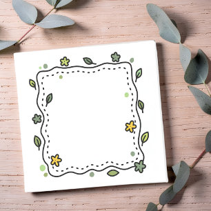 Minimalistische botanische bladgrens Schattig ha Post-it® Notes
