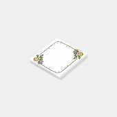 Minimalistische botanische bladgrens | Schattig ha Post-it® Notes (Schuin)
