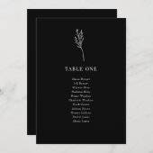 Minimalistische Botanische Bloemen | Kaarten van d (Voorkant / Achterkant)