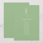 Minimalistische Botanische Bloemen | Kaarten van d (Voorkant / Achterkant)