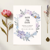 Minimalistische Botanische Bloemen Romantische bru Save The Date