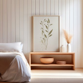 Minimalistische botanische boho poster