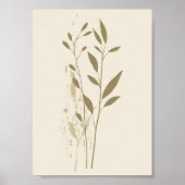 Minimalistische botanische boho poster (Voorkant)
