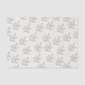 Minimalistische botanische crème voor kleine bedri tissuepapier (Voorkant)