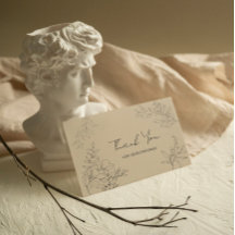 Minimalistische botanische dank u