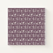 Minimalistische botanische delicate weide silhouet notitieboek (Achterkant)