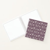 Minimalistische botanische delicate weide silhouet notitieboek (Binnen)