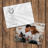 Minimalistische Botanische Duiven Elegant Script W Uitnodiging Briefkaart