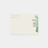 Minimalistische Botanische Gepersonaliseerde Post- Post-it® Notes (Voorkant)