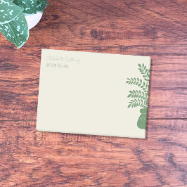 Minimalistische Botanische Gepersonaliseerde Post- Post-it® Notes