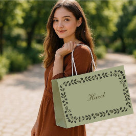 Minimalistische botanische herfstlijst vintage sal groot cadeauzakje