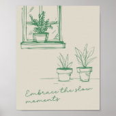 Minimalistische Botanische Inspirerend Natuur Quot Poster (Voorkant)