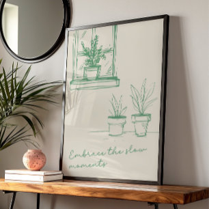 Minimalistische Botanische Inspirerend Natuur Quot Poster