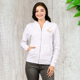 Minimalistische botanische krans modern neutraal hoodie