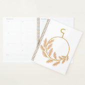 Minimalistische botanische krans modern neutraal planner (Display)