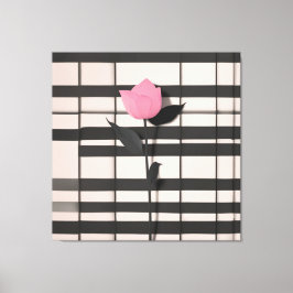 Minimalistische botanische kunst canvas afdruk