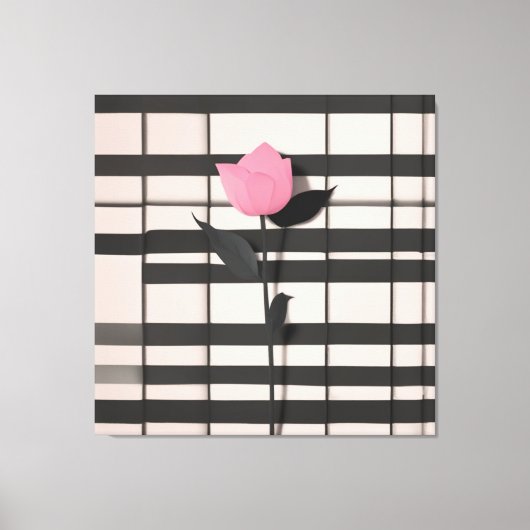 Minimalistische botanische kunst canvas afdruk (Voorkant)