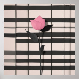 Minimalistische botanische kunst poster