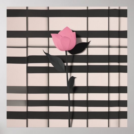 Minimalistische botanische kunst poster (Voorkant)