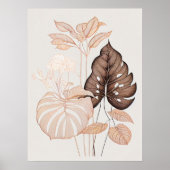 Minimalistische botanische kunst print voor modern (Voorkant)