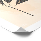 Minimalistische botanische kunstprint poster (Hoek)