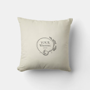 Minimalistische botanische kussenhoes met eigen te kussen
