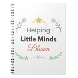 Minimalistische botanische madeliefjes bloem noteb notitieboek
