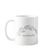 Minimalistische botanische mok 'Gewoon Ademhalen'